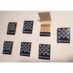 Wyatt Cafeterias Matchbook With Unused Matches Lot Of 7 New Matchbooks